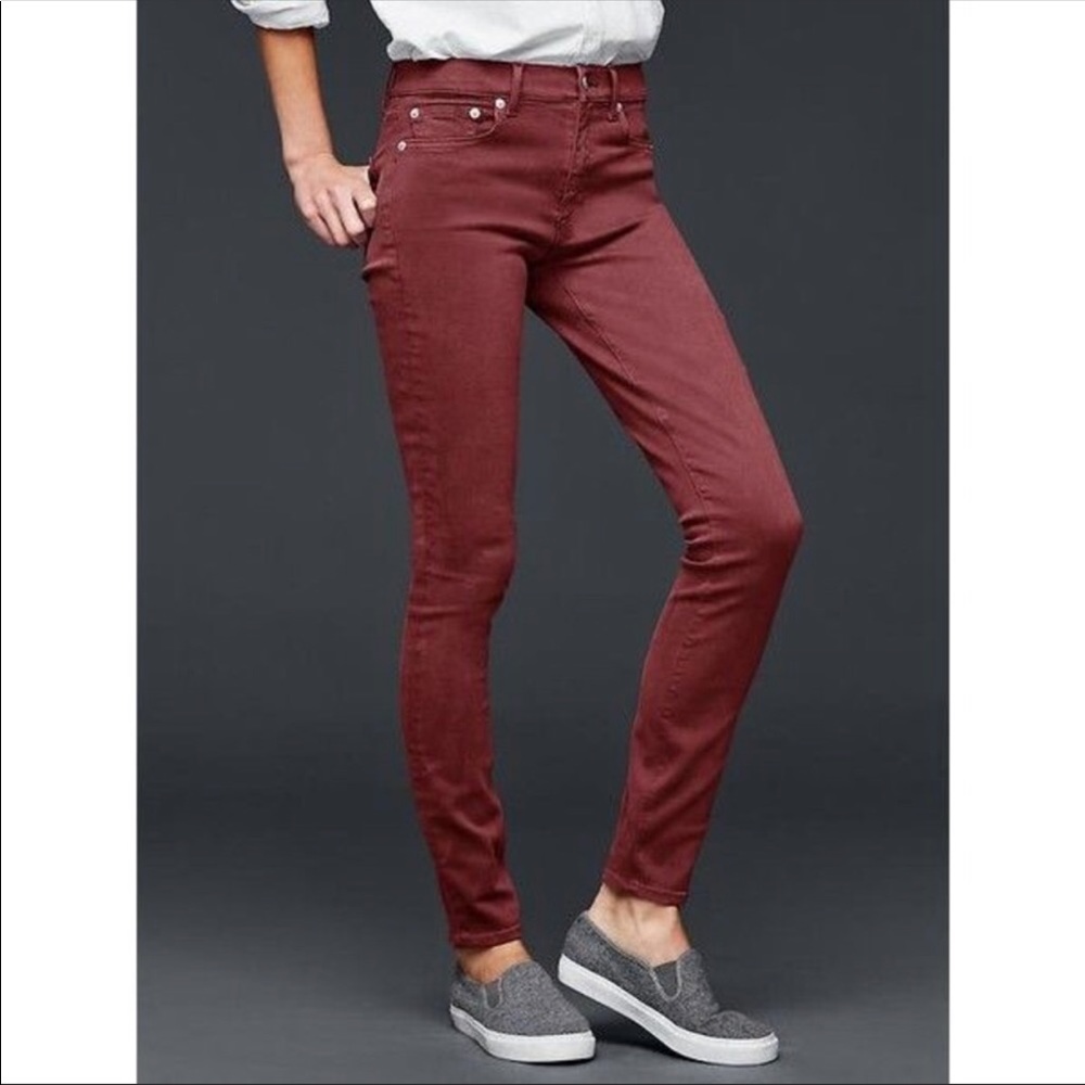 Gap Skinny Red Jeans